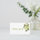 Eine süße kleine Birne Platzkarte (Stehend Vorderseite)