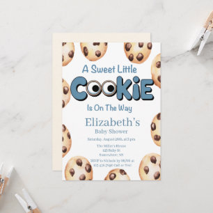 Eine süße kleine Cookie-Jungen-Baby-Shower-Einladu Einladung
