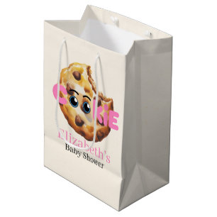 Eine süße kleine Cookie-Rosa-Baby-Party Mittlere Geschenktüte
