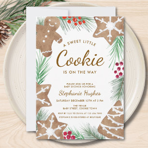 Eine süße kleine Cookie-Weihnachts-Baby-Party Einladung