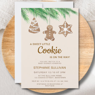 Eine süße kleine Cookie-Weihnachts-Baby-Party Einladung