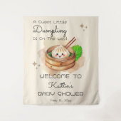 Eine süße kleine duftende Kwai-Babydusche im Hinte Wandteppich (Vorderseite)