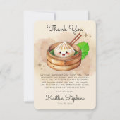 Eine süße kleine dumme Kwai Theme Babydusche Dankeskarte (Vorderseite)