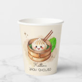 Eine süße kleine dumme Kwai Theme Babydusche Pappbecher (Vorderseite)