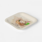 Eine süße kleine dumme Kwai Theme Babydusche Pappteller (Gewinkelt)