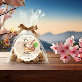 Eine süße kleine dumme Kwai Theme Babydusche Runder Aufkleber