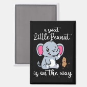 Eine süße kleine Erdnuss auf dem Weg neues Baby Co Magnet (Vorderseite/Rückseite)