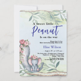 Eine süße kleine Erdnuss ist unterwegs Einladung