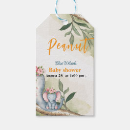 Eine süße kleine Erdnuss ist unterwegs Geschenkanhänger