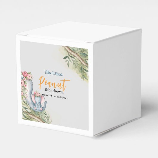 Eine süße kleine Erdnuss ist unterwegs Geschenkschachtel (Vorderseite)