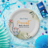 Eine süße kleine Erdnuss ist unterwegs Pappteller (Party)