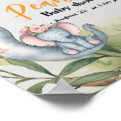 Eine süße kleine Erdnuss ist unterwegs Poster (Ecke)