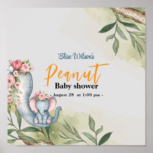 Eine süße kleine Erdnuss ist unterwegs Poster (Vorne)