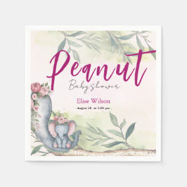 Eine süße kleine Erdnuss ist unterwegs Serviette