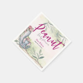 Eine süße kleine Erdnuss ist unterwegs Serviette (Ecke)