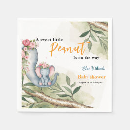 Eine süße kleine Erdnuss ist unterwegs Serviette