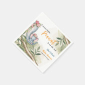 Eine süße kleine Erdnuss ist unterwegs Serviette (Ecke)