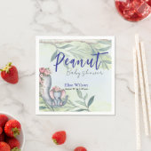 Eine süße kleine Erdnuss ist unterwegs Serviette (Beispiel)