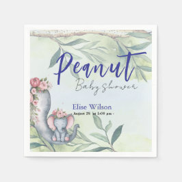 Eine süße kleine Erdnuss ist unterwegs Serviette