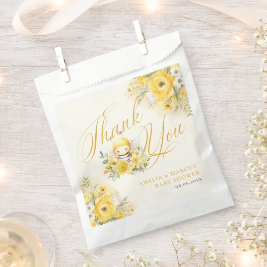Eine süße Kleine Honey Bee Baby Dusche Danke Geschenktütchen (Ausgeschnitten)