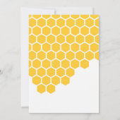 Eine süße kleine Honigbiene ist auf dem Weg zur Ba Einladung (Rückseite)