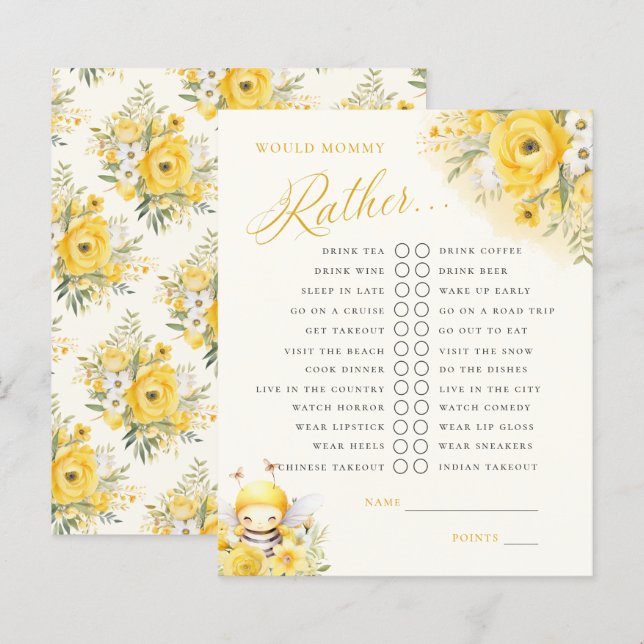 Eine süße kleine Honigbiene würde eher ein Spiel f (Vorne/Hinten)