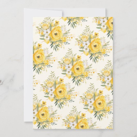 Eine süße kleine Honigbienendusche Einladung (Rückseite)