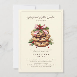 Eine süße kleine Kekse Weihnachtsdusche Einladung