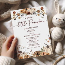 Eine süße kleine Kürbis-Herbst-Baby-Party