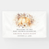 Eine süße kleine Kürbis-Neutral-Babydusche ist wil Banner (Horizontal)