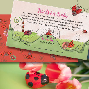 Eine süße kleine Ladybug-Lady Bücher fürs Baby Begleitkarte