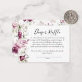 Eine süße kleine Mädchen-Duschdusche-Windelwaschka Mitteilungskarte (Vorderseite/Rückseite Beispiel)