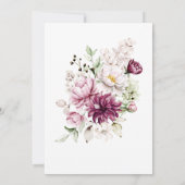 Eine süße kleine Mädchen-Dusche - Einladung (Rückseite)