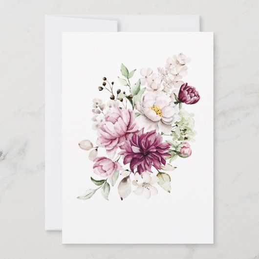 Eine süße kleine Mädchen-Dusche - Einladung (Rückseite)