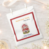 Eine süße, kleine Mashroom-Fee ist unterwegs Geschenktütchen (Ausgeschnitten)