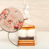 Eine süße kleine Pfirsichblütendusche Geschenkanhänger