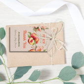 Eine süße kleine Pfirsichblütendusche Geschenkanhänger