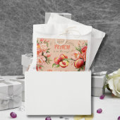 Eine süße kleine Pfirsichblütendusche Geschenktütchen