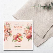 Eine süße kleine Pfirsichblütendusche