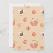 Eine süße kleine Pfirsichdusche Einladung (Rückseite)