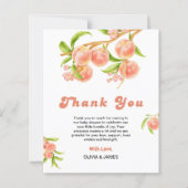 Eine süße kleine Pfirsichdusche mit Kinderkarte (Vorderseite)