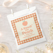 Eine süße kleine Pfirsichfrucht Rosa Orangen Babyd Geschenktütchen (Ausgeschnitten)