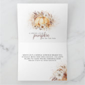 Eine süße, kleine Pumpkin-neutrale Babydusche, die Dankeskarte (Innenseite)