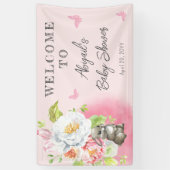 Eine süße kleine, sonnige Babydusche. Empfang Banner (Vertikal)