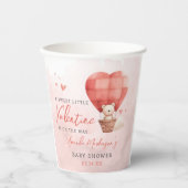 Eine süße Kleine Valentine ist auf dem Weg Baby Du Pappbecher (Vorderseite)