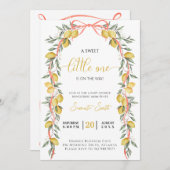 Eine süße kleine Zitrone Baby Dusche Einladung (Vorne/Hinten)