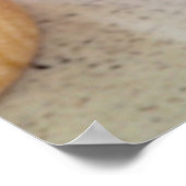 Eine süße Leckerei Kuchen mit rosa Zuckerguss Poster (Ecke)