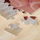 Eine süße Leckerei Kuchen mit rosa Zuckerguss Puzzle (Seite)