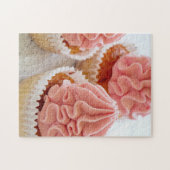 Eine süße Leckerei Kuchen mit rosa Zuckerguss Puzzle (Horizontal)