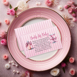 Eine süße Tini One Baby Dusche Bücher für Baby Begleitkarte